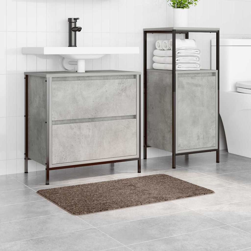 vidaXL Πατάκι Μπάνιου Ορθογώνιο Καφέ 50x80 εκ. Πολυπροπυλένιο Αντιολισθητικό
