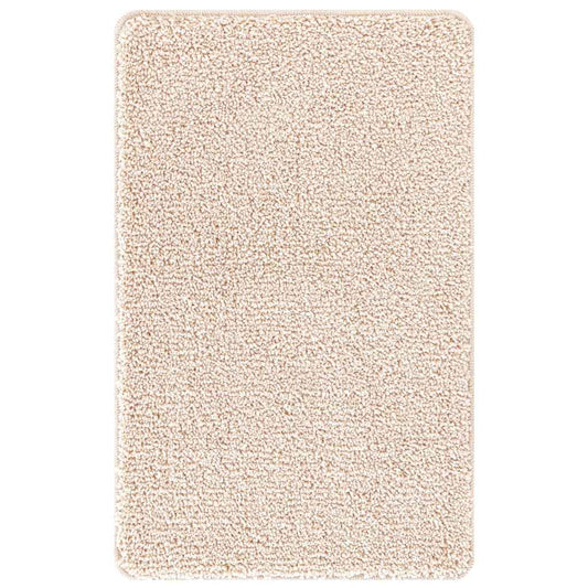 vidaXL Αντιολισθητικό μαξιλάρι μπάνιου Κρεμ 60 x 90 cm PP