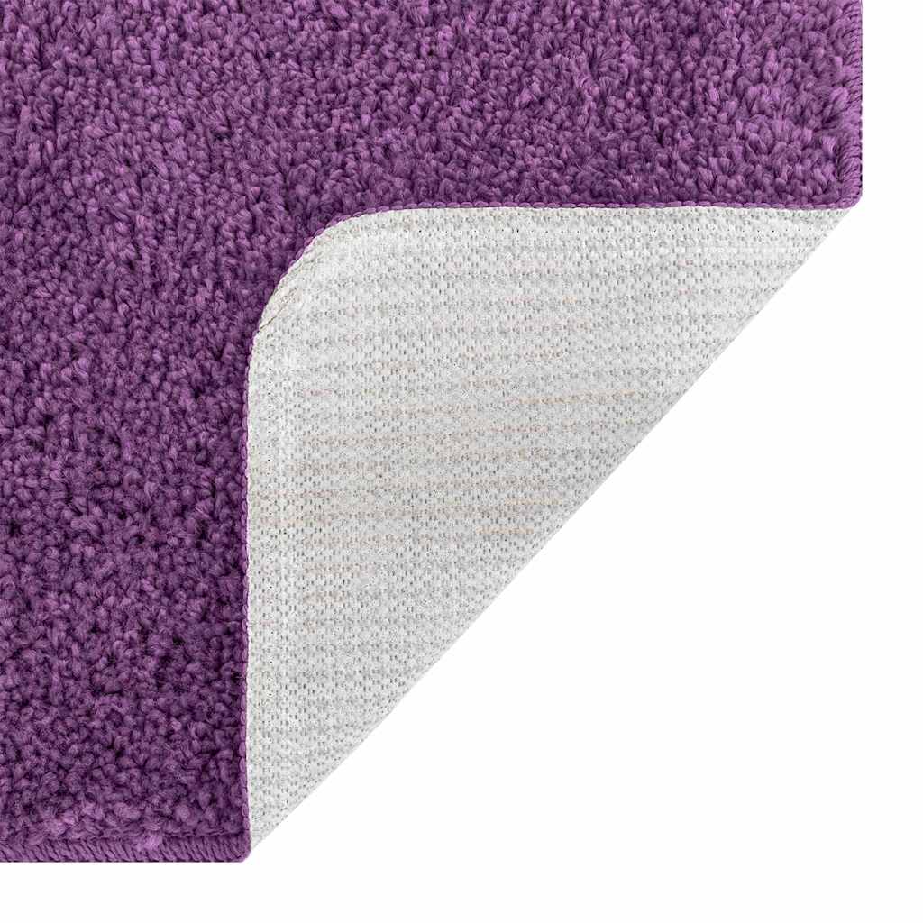 vidaXL Αντιολισθητικό μαξιλάρι μπάνιου Μοβ 60 x 90 cm PP