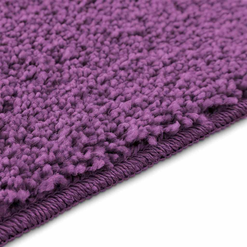 vidaXL Αντιολισθητικό μαξιλάρι μπάνιου Μοβ 60 x 90 cm PP