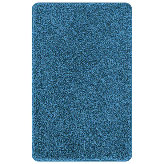 vidaXL Αντιολισθητικό μαξιλάρι μπάνιου Μπλε 60 x 90 cm PP