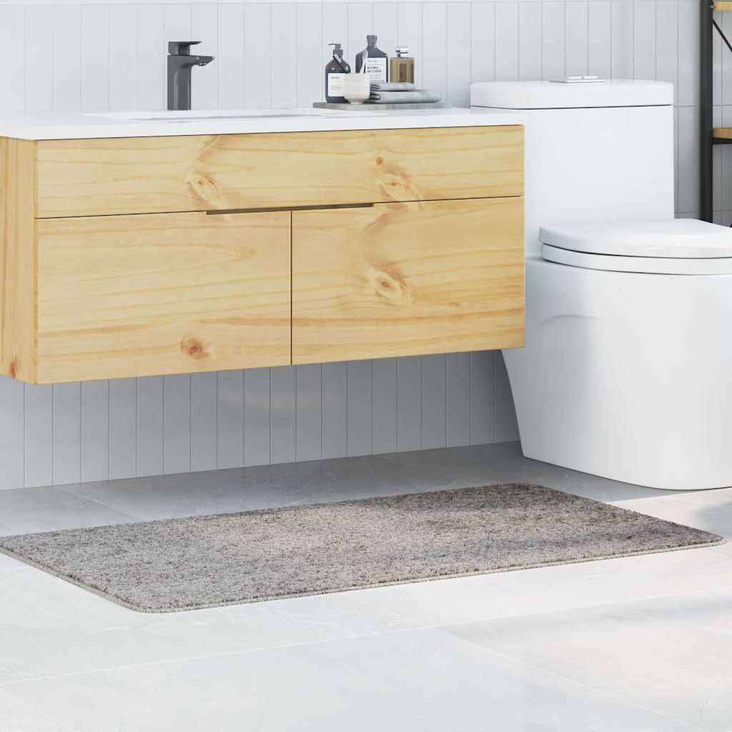 vidaXL Αντιολισθητικό μαξιλάρι μπάνιου Γκρι 70 x 120 cm PP