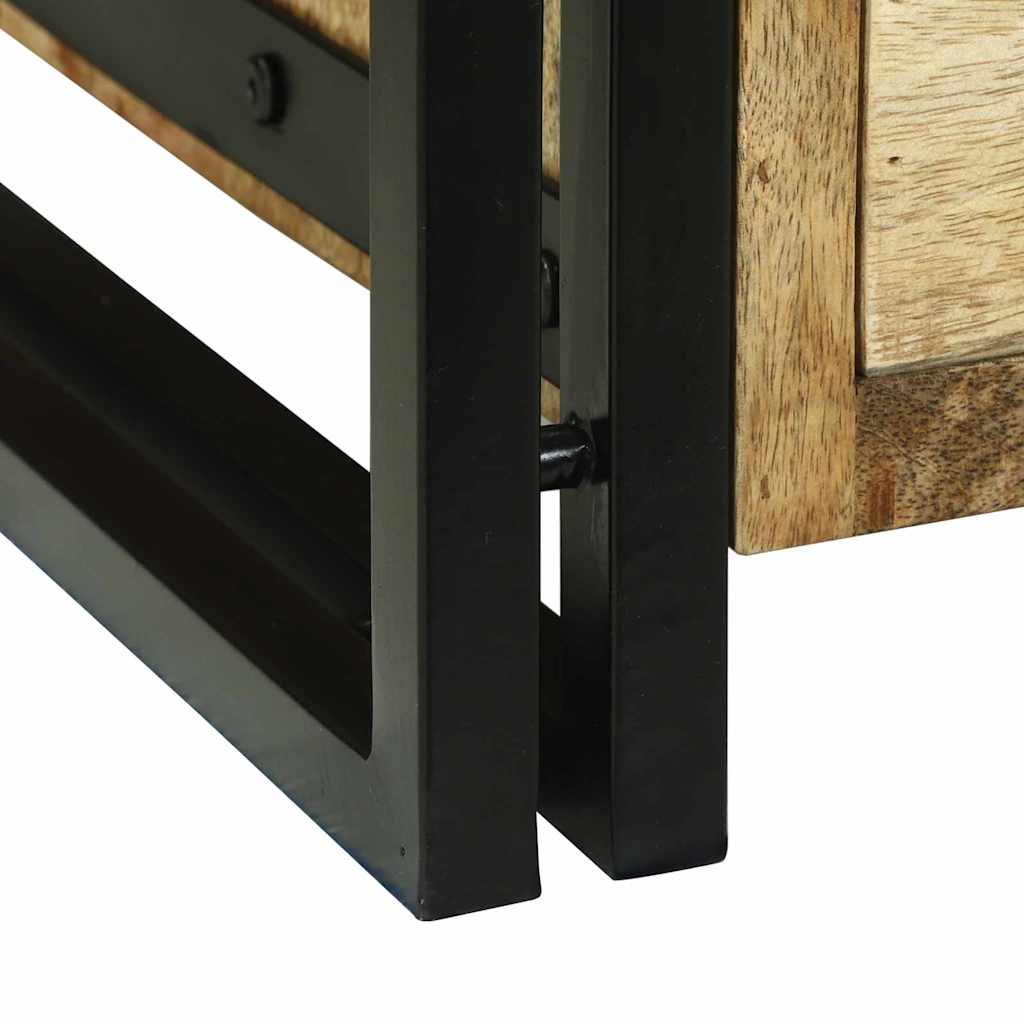 vidaXL Τραπεζάκι σαλονιού Καφέ Μασίφ ακατέργαστο ξύλο μάνγκο