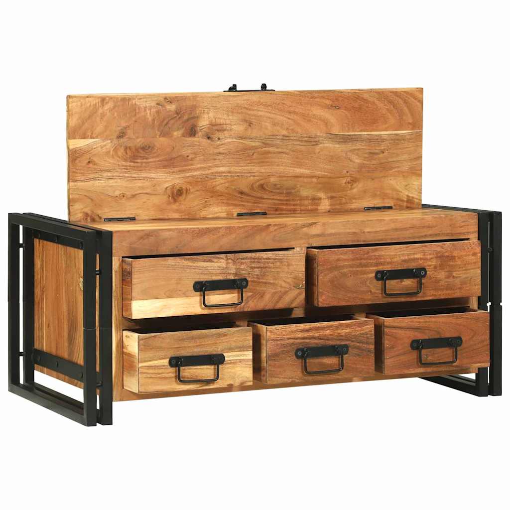 vidaXL Τραπεζάκι σαλονιού Καφέ 90 x 50 x 38 εκ Μασίφ ξύλο ακακίας