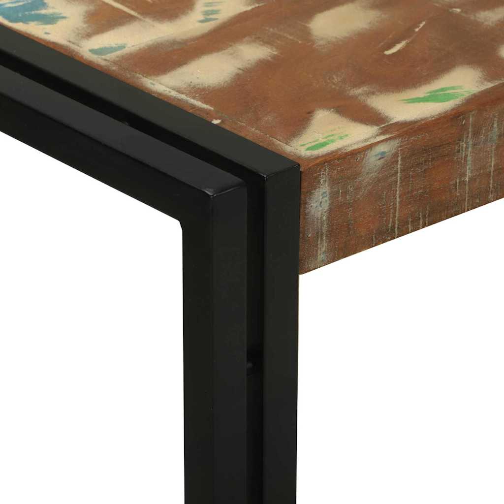 vidaXL Τραπέζι κονσόλας με ράφι 120 x 33 x 75 εκ Στερεό Ανακτηθέν Ξύλο