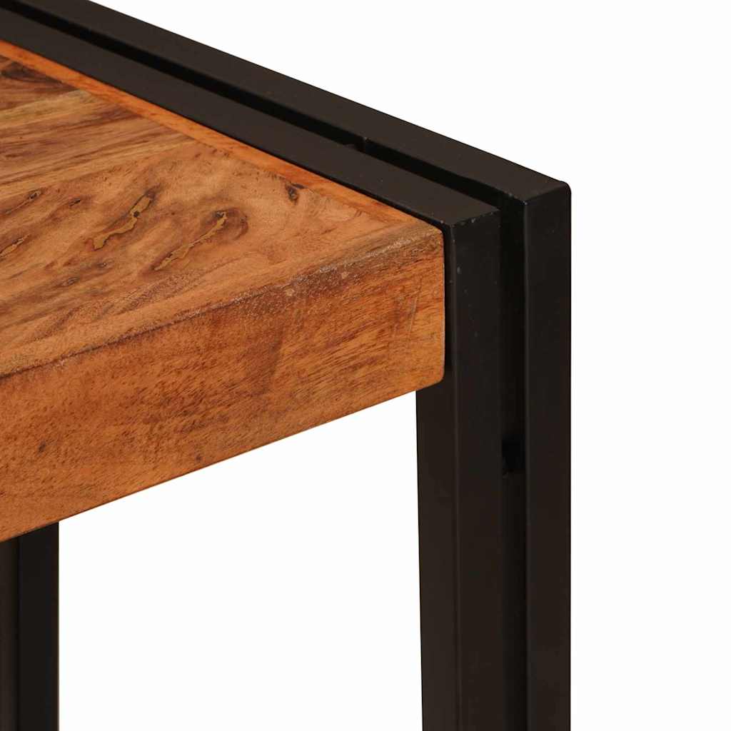 vidaXL Τραπέζι κονσόλας Καφέ 90 x 33 x 75 εκ Στερεό Ξύλο Ακακίας
