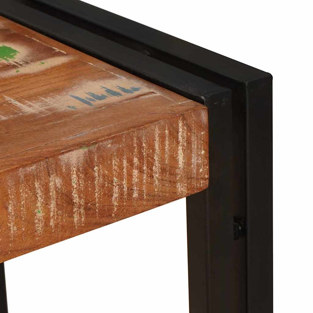 vidaXL Τραπέζι κονσόλας με ράφι 90 x 33 x 75 εκ Στερεό Ανακτηθέν Ξύλο