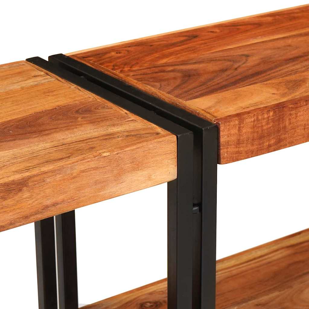 vidaXL Τραπέζι κονσόλας Καφέ 160 x 33 x 75 εκ. Στερεό Ξύλο Ακακίας