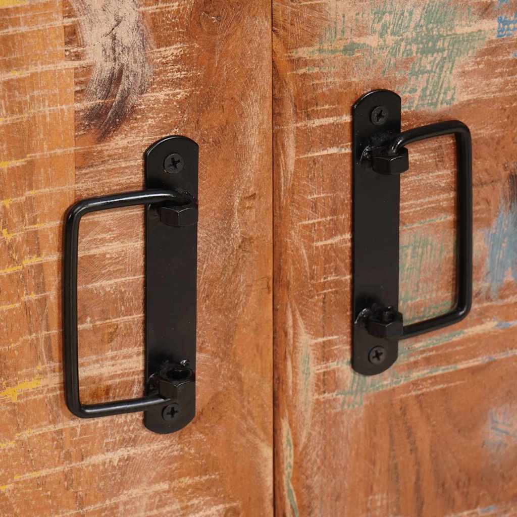 vidaXL Πλευρικό με Πόρτες Καφέ Στερεό Ανακυκλωμένο Ξύλο και Μέταλλο