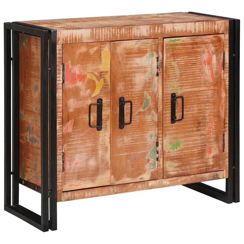 vidaXL Πλευρικό με Πόρτες Καφέ Στερεό Ανακυκλωμένο Ξύλο και Μέταλλο