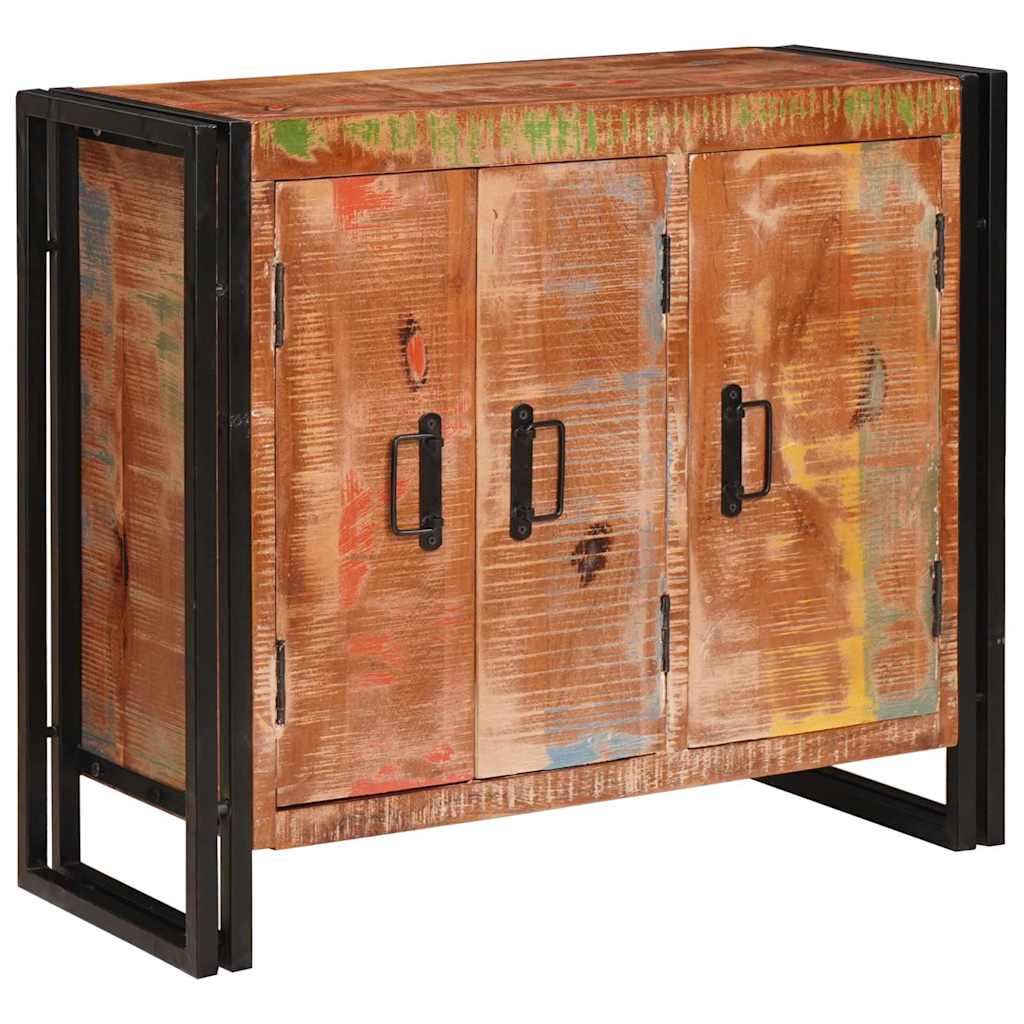 vidaXL Πλευρικό με Πόρτες Καφέ Στερεό Ανακυκλωμένο Ξύλο και Μέταλλο