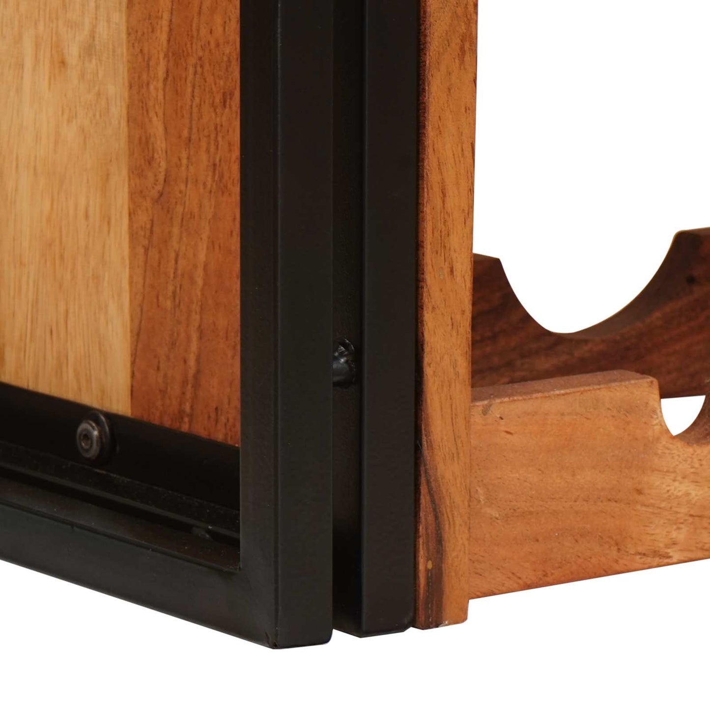 vidaXL Ράφι Κρασιού Καφέ 100 x 45 x 33 εκ Στερεό Ξύλο Ακακίας