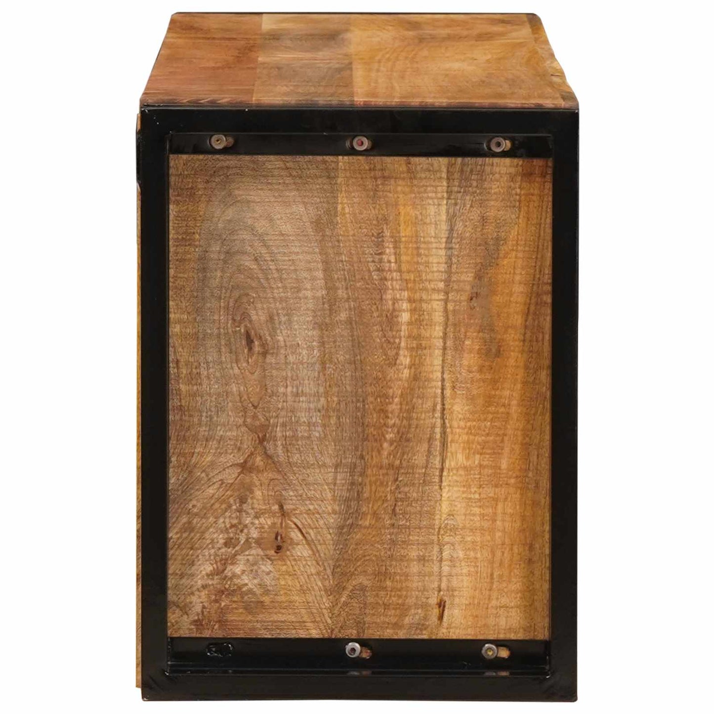 vidaXL Ράφι Κρασιού Καφέ 100 x 45 x 33 εκ Σταθερό Χοντρό Ξύλο Μάνγκο