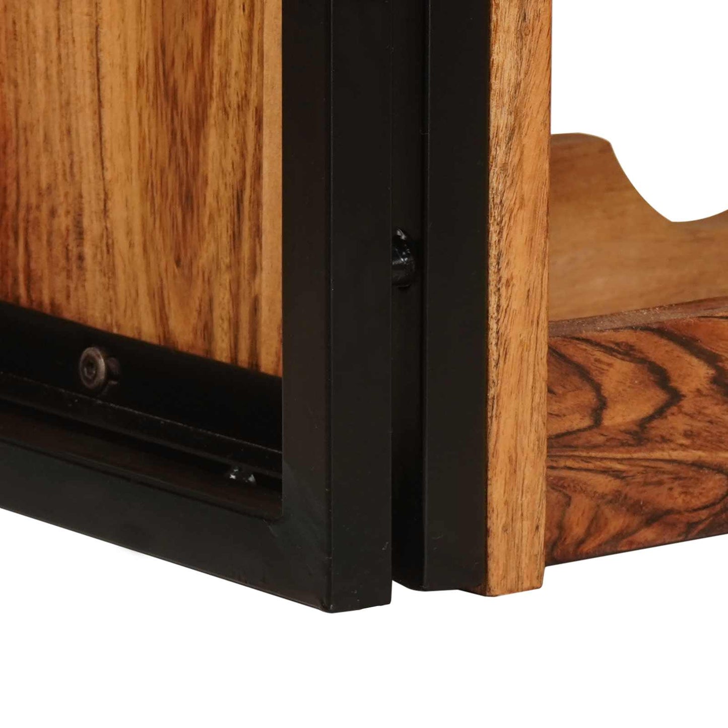 vidaXL Ράφι Κρασιού Καφέ 100 x 45 x 33 εκ Στερεό Ξύλο Ακακίας