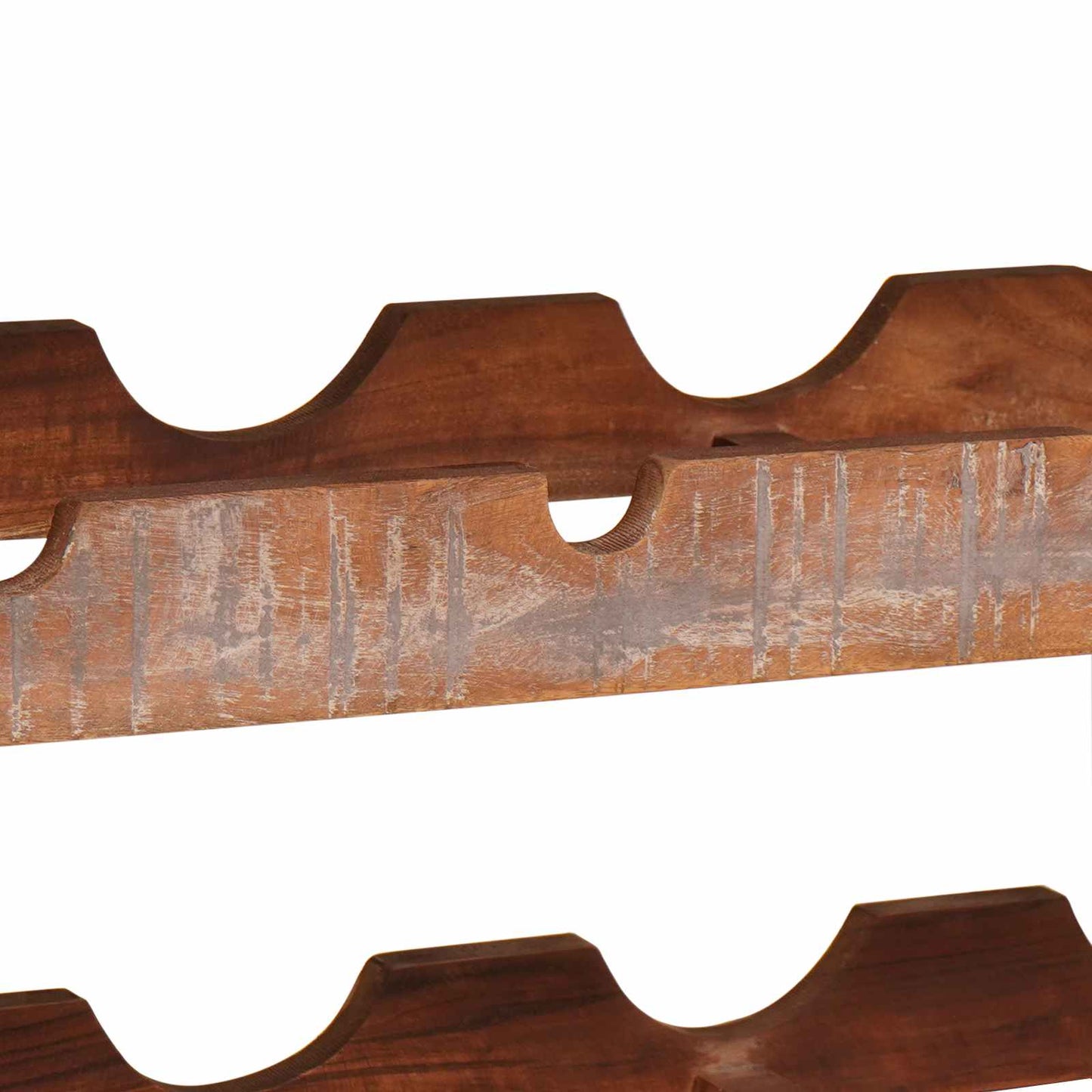 vidaXL Ράφι Κρασιού Καφέ 100 x 45 x 33 εκ Στερεό ανακτημένο ξύλο