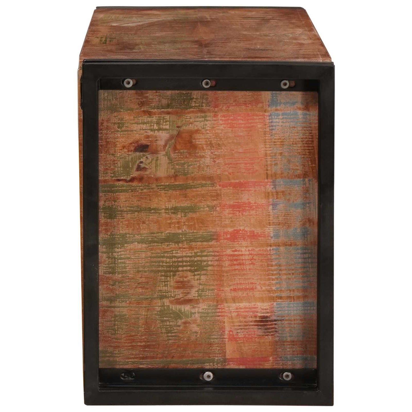 vidaXL Ράφι Κρασιού Καφέ 100 x 45 x 33 εκ Στερεό ανακτημένο ξύλο