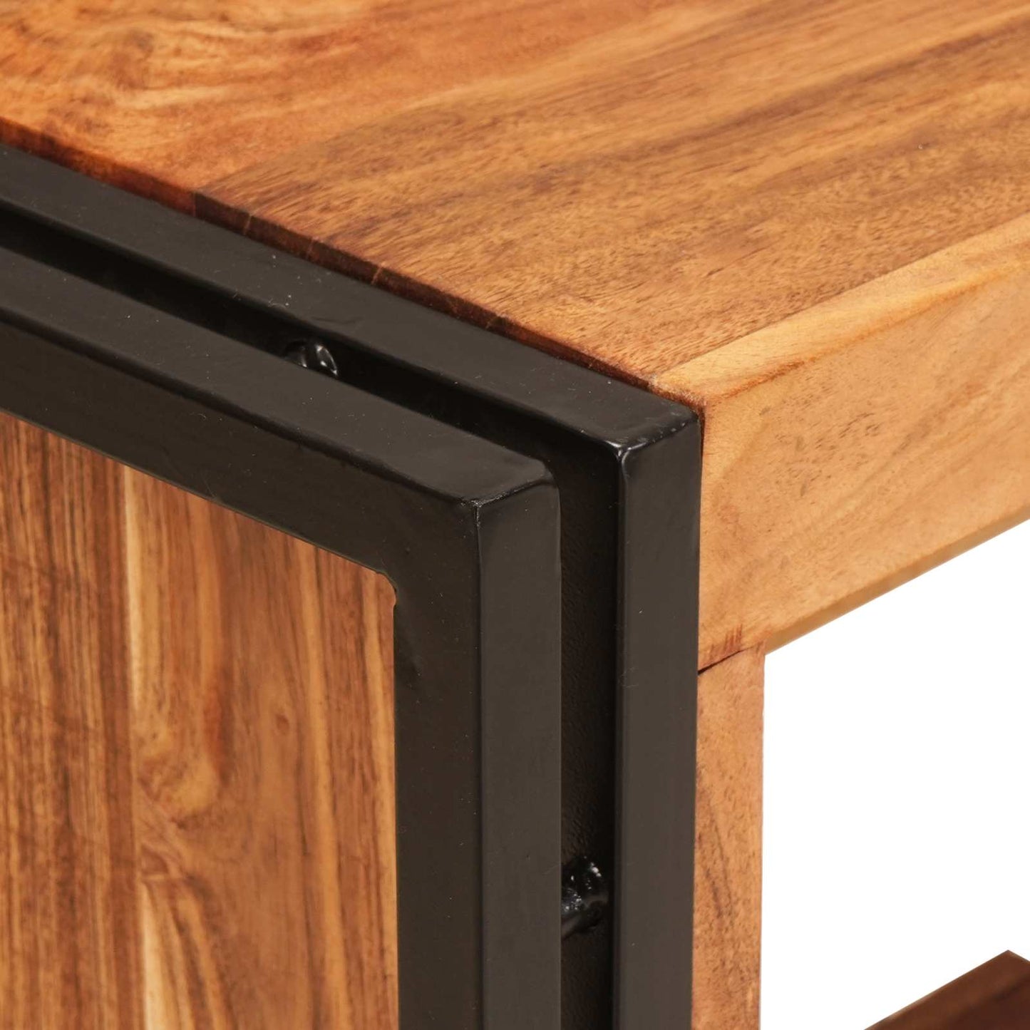 vidaXL Ράφι Κρασιού Καφέ 100 x 45 x 33 εκ Στερεό Ξύλο Ακακίας