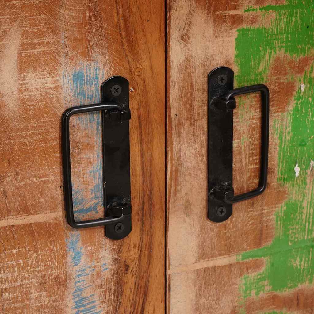 vidaXL Highboard με Πόρτες Καφέ Στερεό Ανακυκλωμένο Ξύλο και Μέταλλο