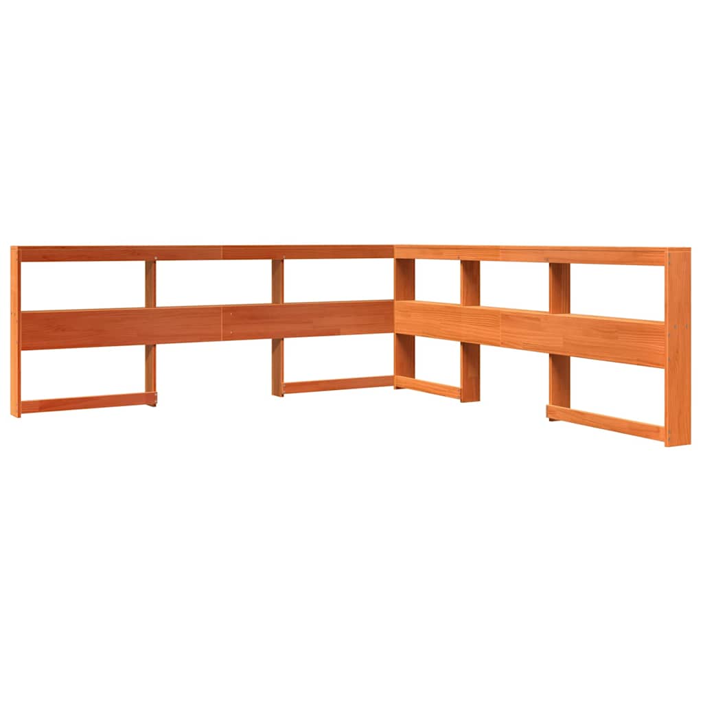 vidaXL Κρεβάτι Βιβλιοθήκη Χωρίς Στρώμα 180x200 εκ Μασίφ Ξύλο Πεύκου