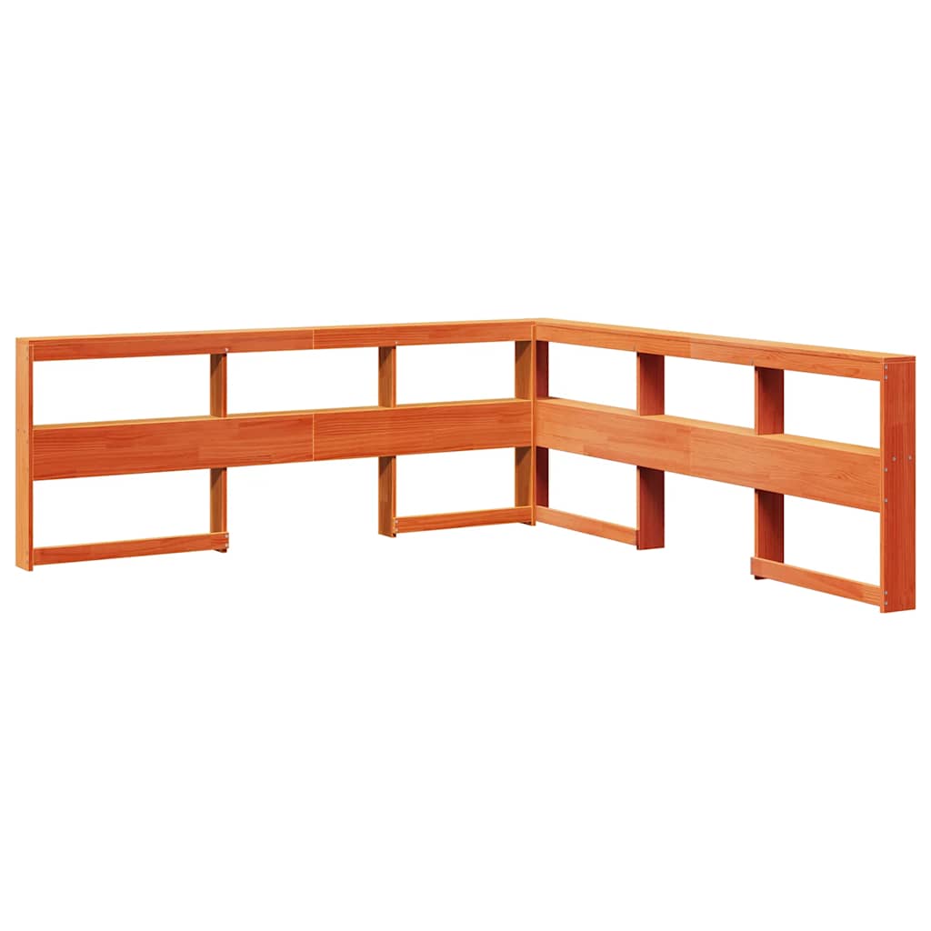 vidaXL Κρεβάτι Βιβλιοθήκη Χωρίς Στρώμα 180x200 εκ Μασίφ Ξύλο Πεύκου