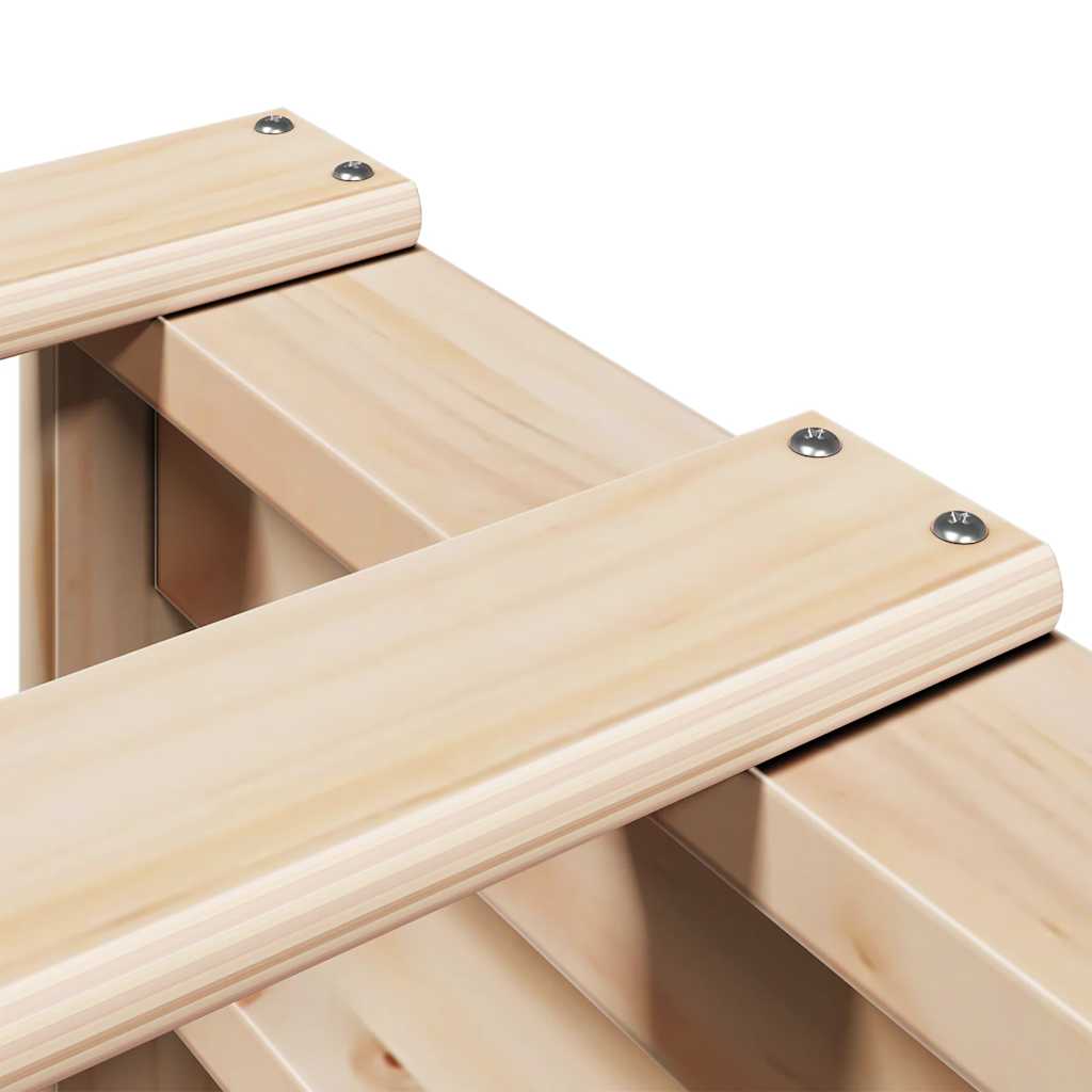 vidaXL Κρεβάτι Βιβλιοθήκη Χωρίς Στρώμα 150x200 εκ Μασίφ Ξύλο Πεύκου