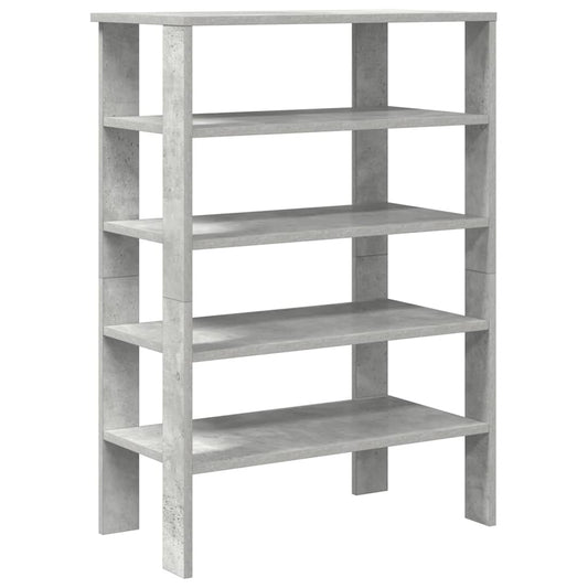 Ράφι παπουτσιών vidaXL Γκρι μπετόν 61x32x87,5 cm Κατασκευασμένο ξύλο