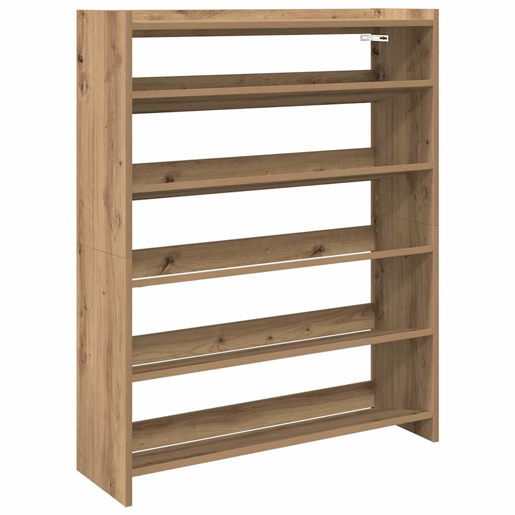 Ράφι παπουτσιών vidaXL Artisan Oak 80x25x100 cm Κατασκευασμένο ξύλο