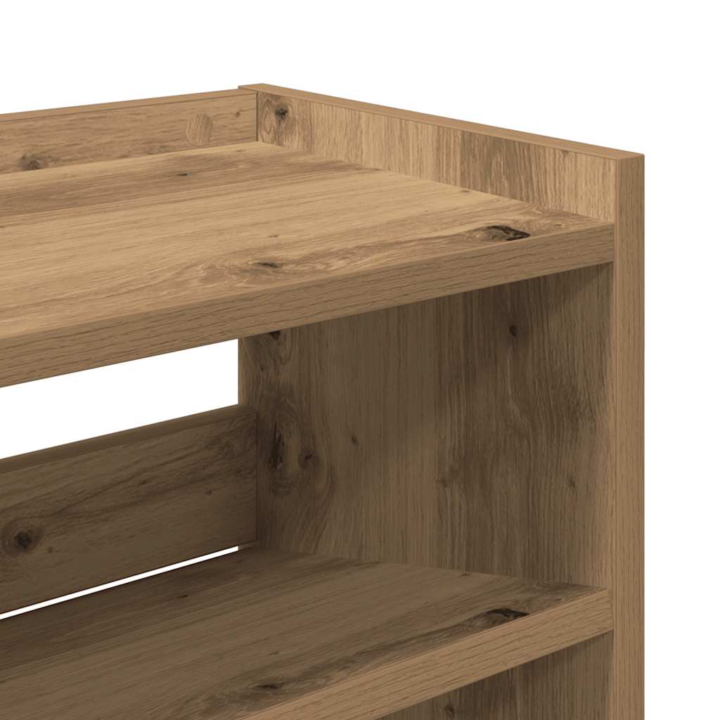 Ράφι παπουτσιών vidaXL Artisan Oak 80x25x100 cm Κατασκευασμένο ξύλο