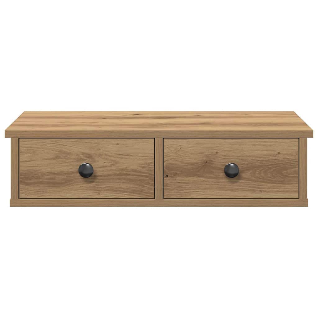 vidaXL Ράφι τοίχου με συρτάρια Δρυς Αρτιζίας Κατασκευασμένο ξύλο