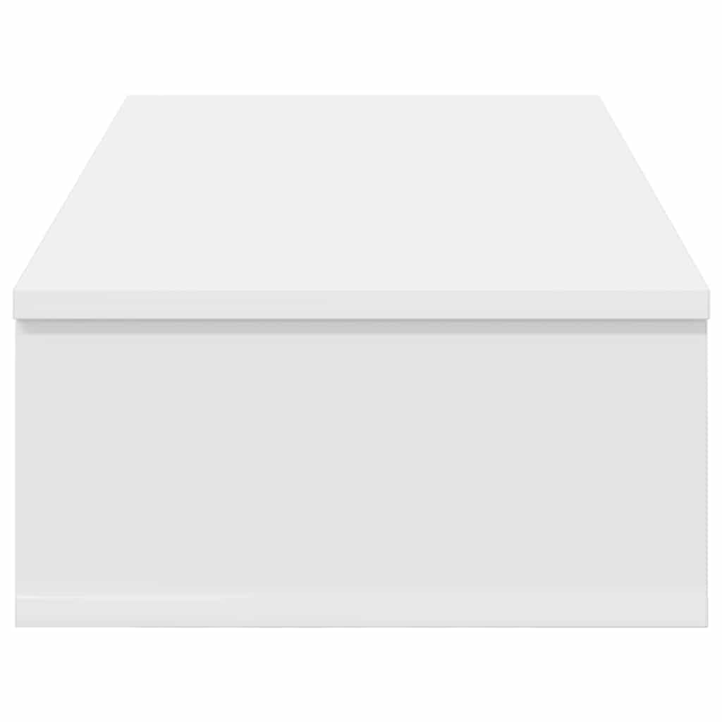 vidaXL Ράφι τοίχου με συρτάρια Λευκό 80x34x17 cm Κατασκευασμένο ξύλο