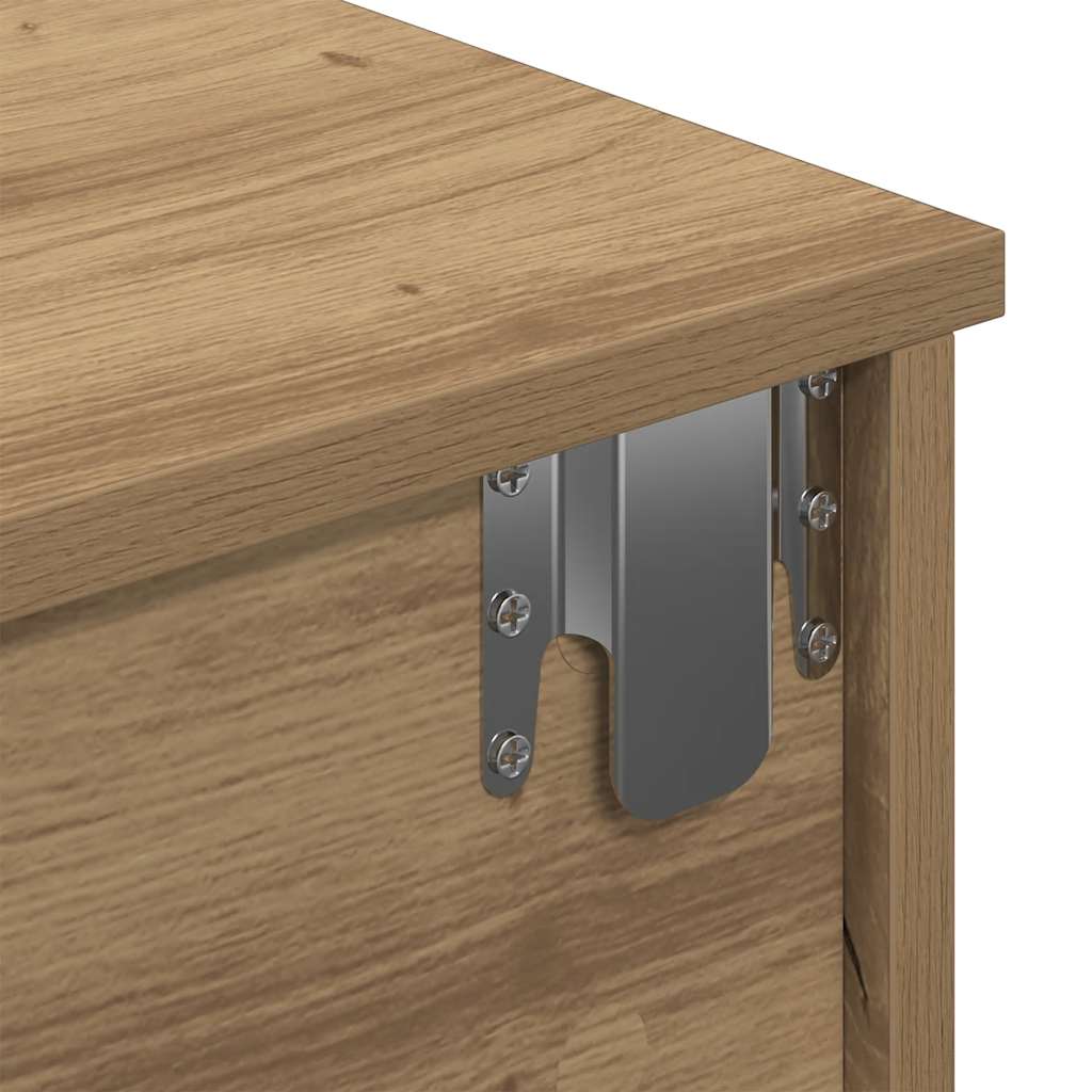 vidaXL Ράφι τοίχου με συρτάρια Δρυς Αρτιζίας Κατασκευασμένο ξύλο