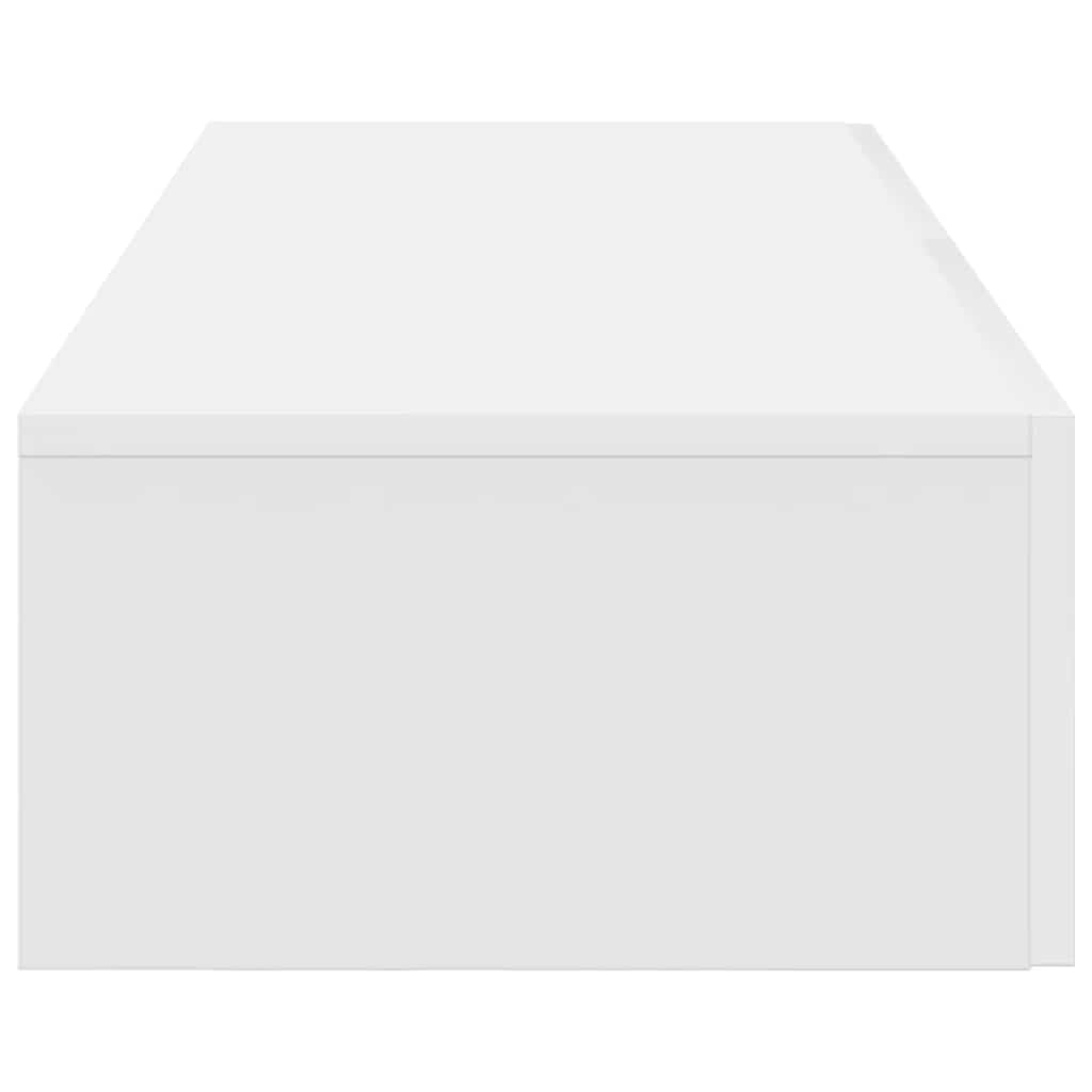 vidaXL Ράφι τοίχου με συρτάρια Λευκό 100x36x19 cm Κατασκευασμένο ξύλο