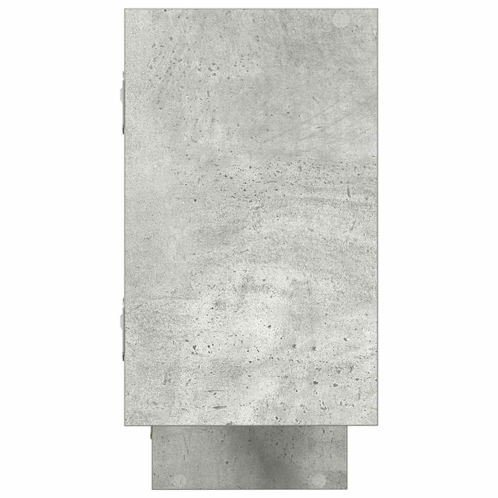 vidaXL Ράφι τοίχου με κύβους 5 διαμερισμάτων από σκυρόδεμα γκρι