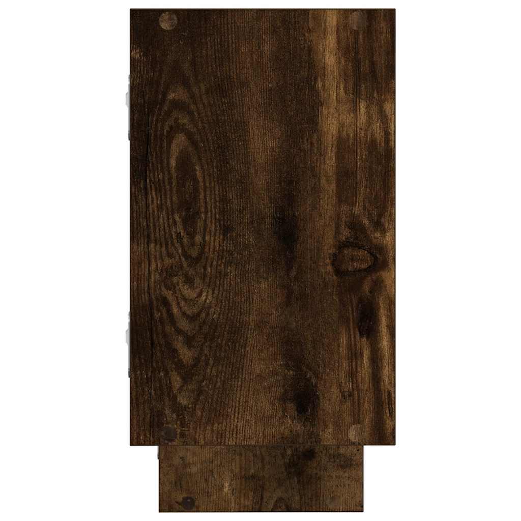 vidaXL Ράφι κύβων τοίχου 5 διαμερισμάτων Καπνιστό ξύλο δρυός μηχανικής