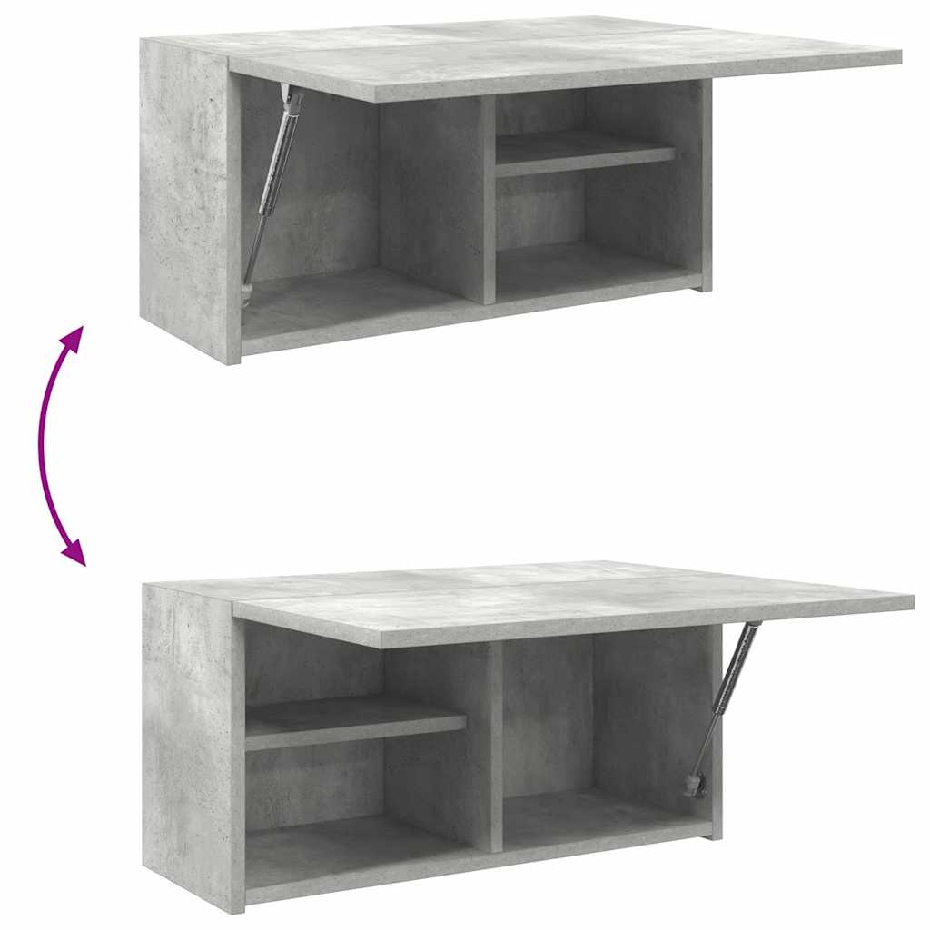 vidaXL Ντουλάπι τοίχου μπάνιου Γκρι μπετόν 60x25x30 cm