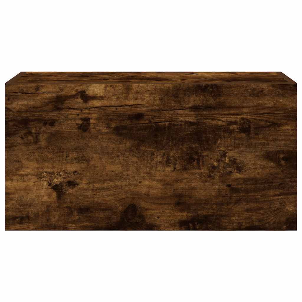 vidaXL ντουλάπι τοίχου μπάνιου καπνιστή δρυς κατασκευασμένο ξύλο