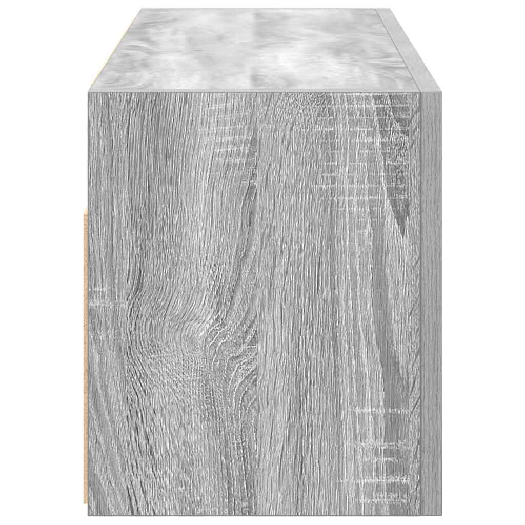 vidaXL Ντουλάπι τοίχου μπάνιου Γκρι Sonoma Κατασκευασμένο ξύλο