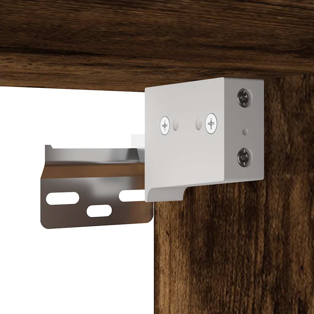 vidaXL ντουλάπι τοίχου μπάνιου καπνιστή δρυς 100x25x40 cm