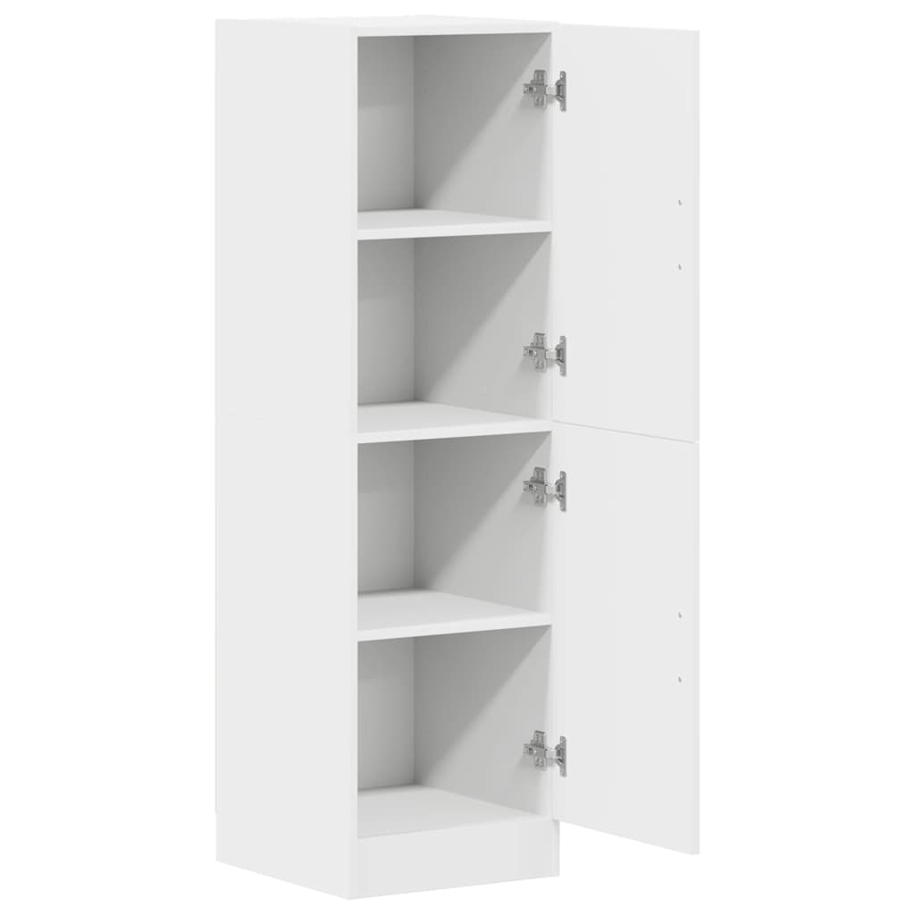 vidaXL Στήλη Κουζίνας Λευκή 38x41,5x131,5 εκ. από Επεξεργασμένο Ξύλο