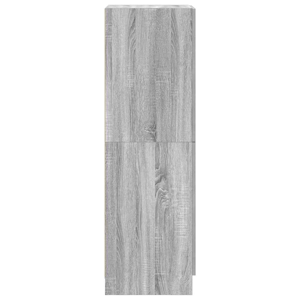 vidaXL Ντουλάπι Κουζίνας Γκρι sonoma 38x41,5x131,5 εκ. Επεξεργ. Ξύλο