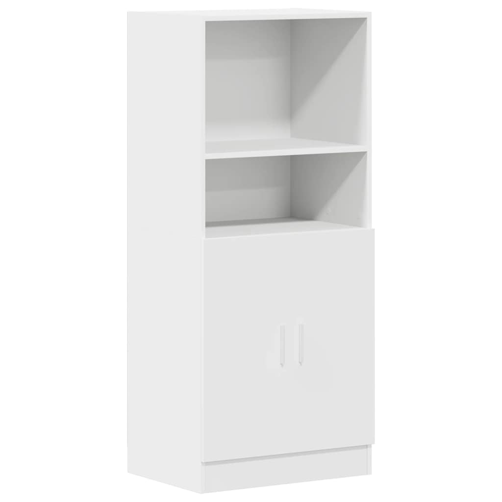vidaXL Στήλη Κουζίνας Λευκή 57x41,5x131,5 εκ. από Επεξεργασμένο Ξύλο