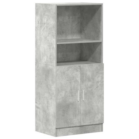 vidaXL Ντουλάπι κουζίνας σκυρόδεμα γκρι 57x41,5x131,5 cm