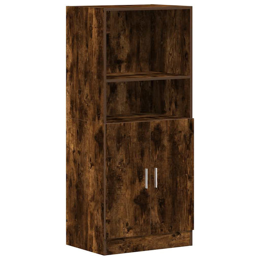 vidaXL Ντουλάπι Κουζίνας Καπνιστή Δρυς 57x41,5x131,5 εκ. Επεξεργ. Ξύλο
