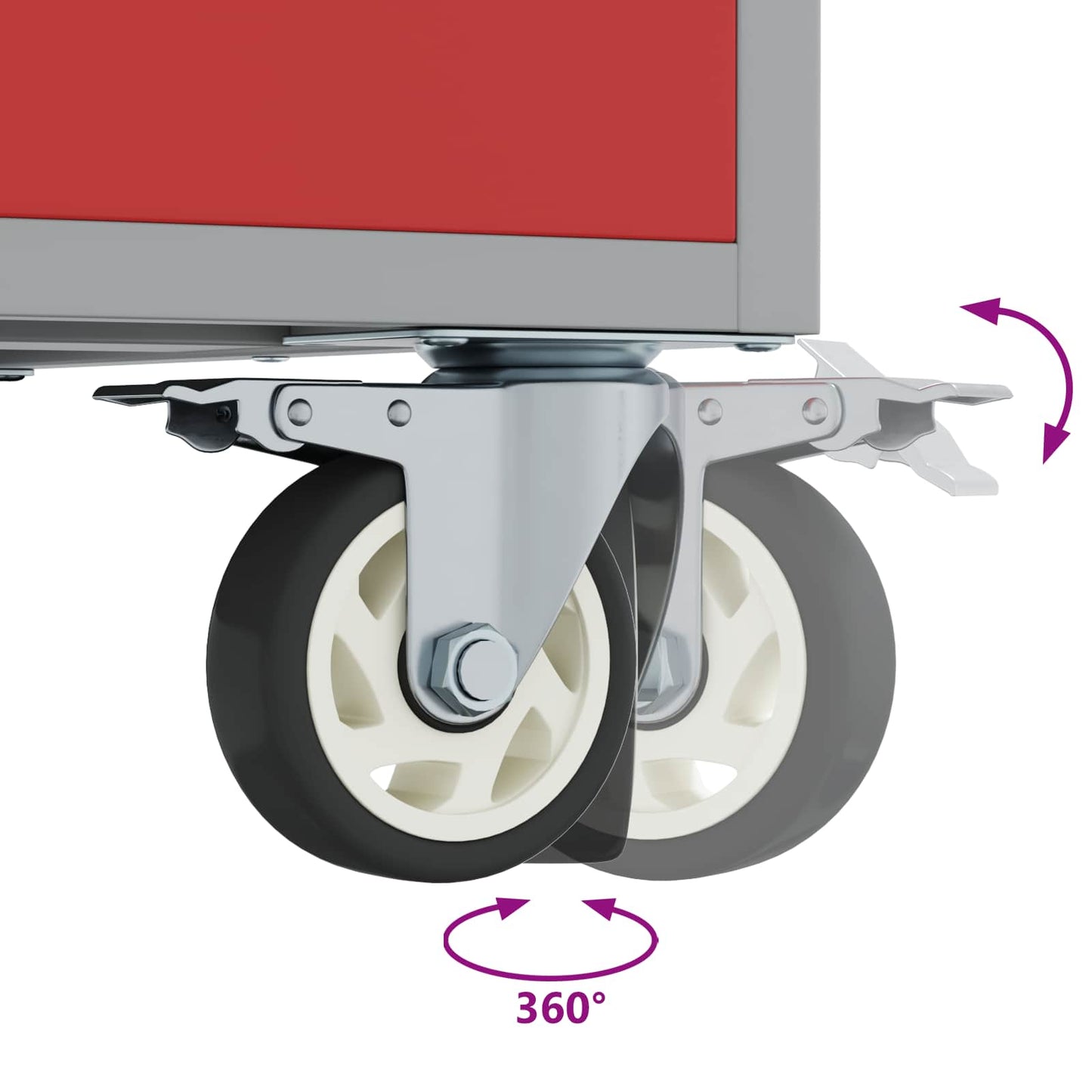 vidaXL Ντουλάπα Εργασίας 3 pcs Μαύρο και Γκρι 150 x 55 x 85 εκ