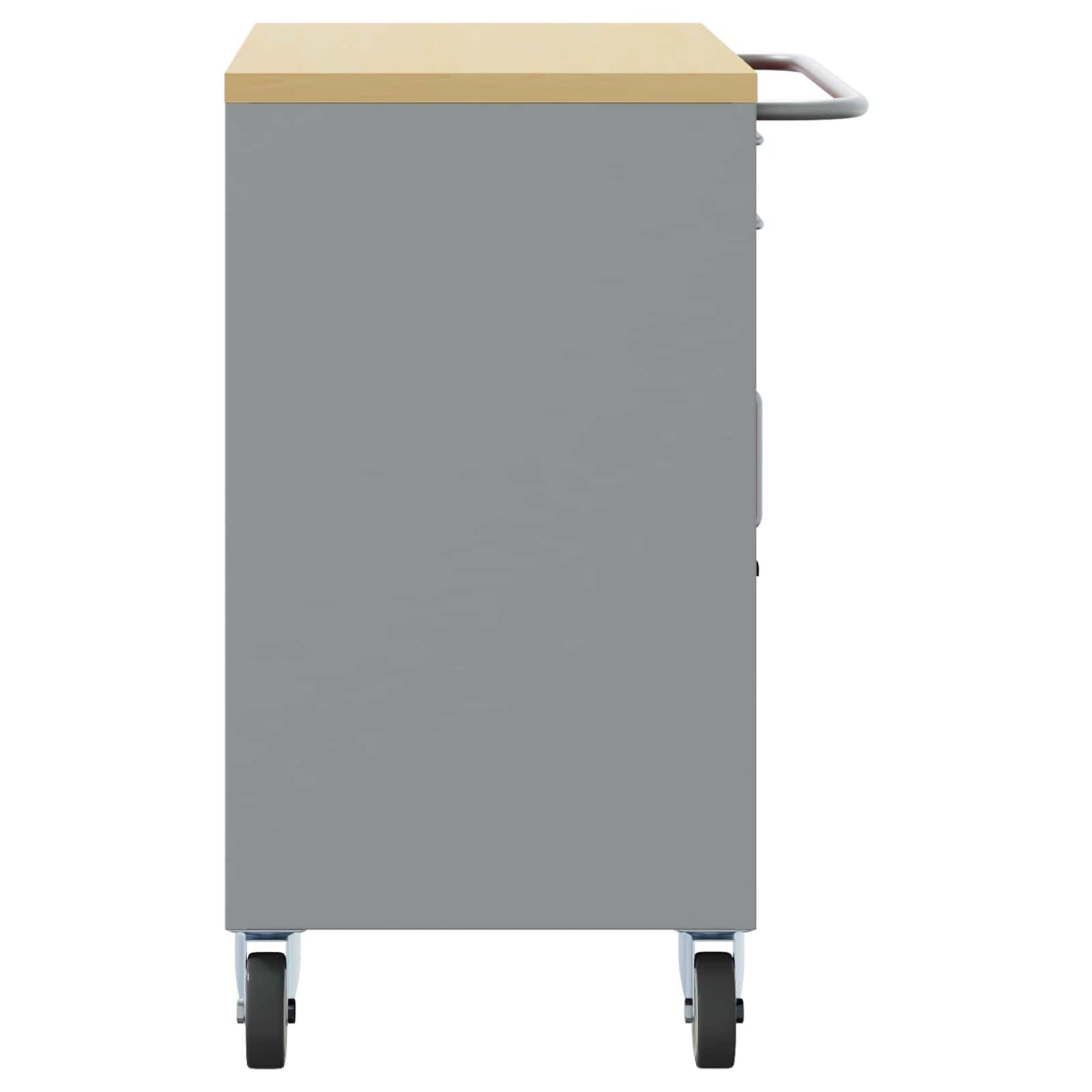 vidaXL Ντουλάπα Εργασίας 3 pcs Μαύρο και Γκρι 150 x 55 x 85 εκ