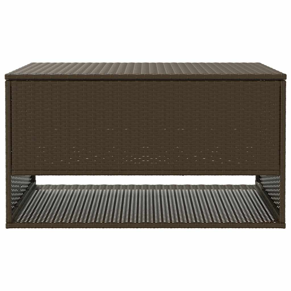 vidaXL Κουτί Μαξιλαριών Εξωτερικού Χώρου Καφέ 100x55x55,5 εκ. από Συνθετικό Ρατάν