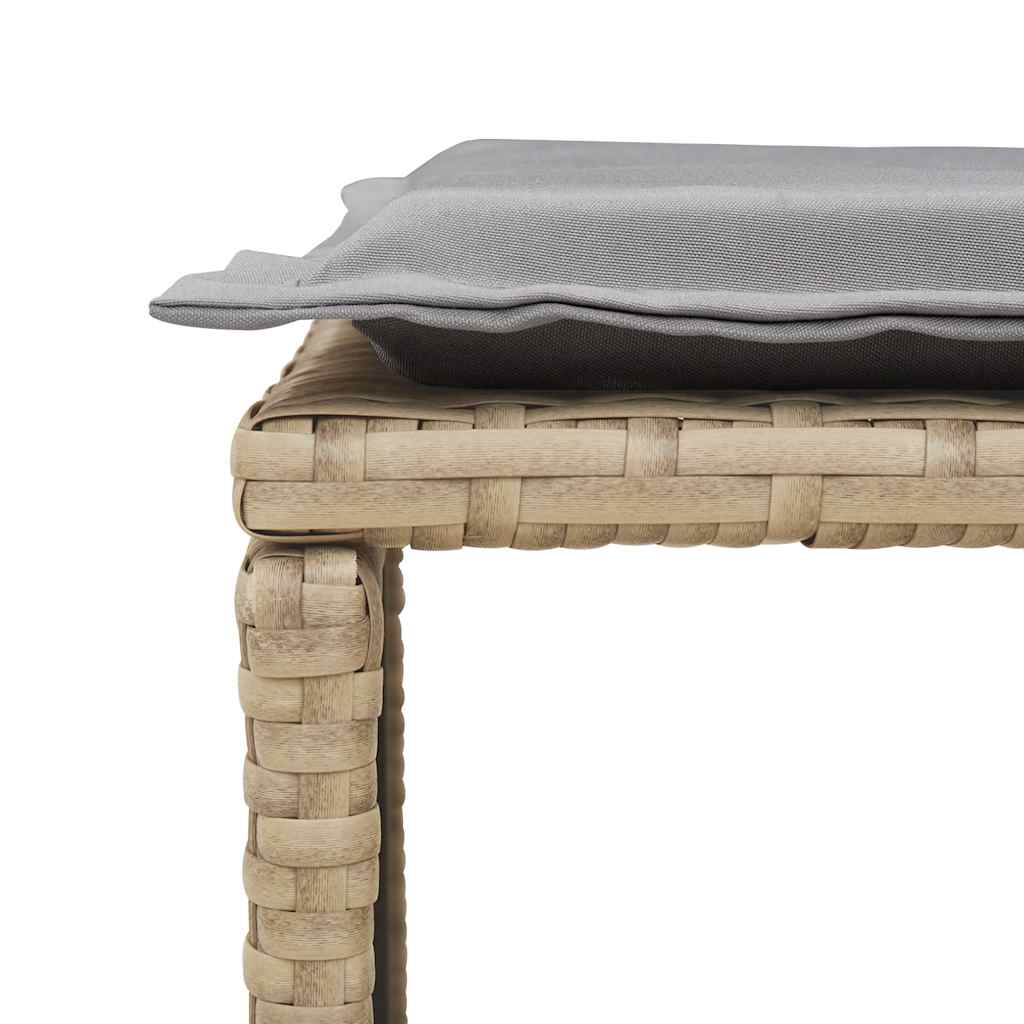 vidaXL 5 τεμαχίων σετ καναπέδων κήπου με μαξιλάρια στοιβαζόμενο μπεζ