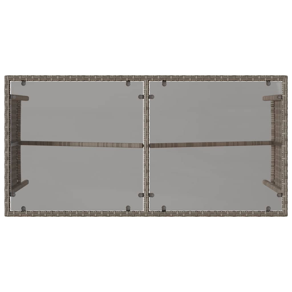 vidaXL Σετ Τραπεζαρίας Κήπου 3 τεμ. Γκρι Συνθ. Ρατάν με Μαξιλάρια