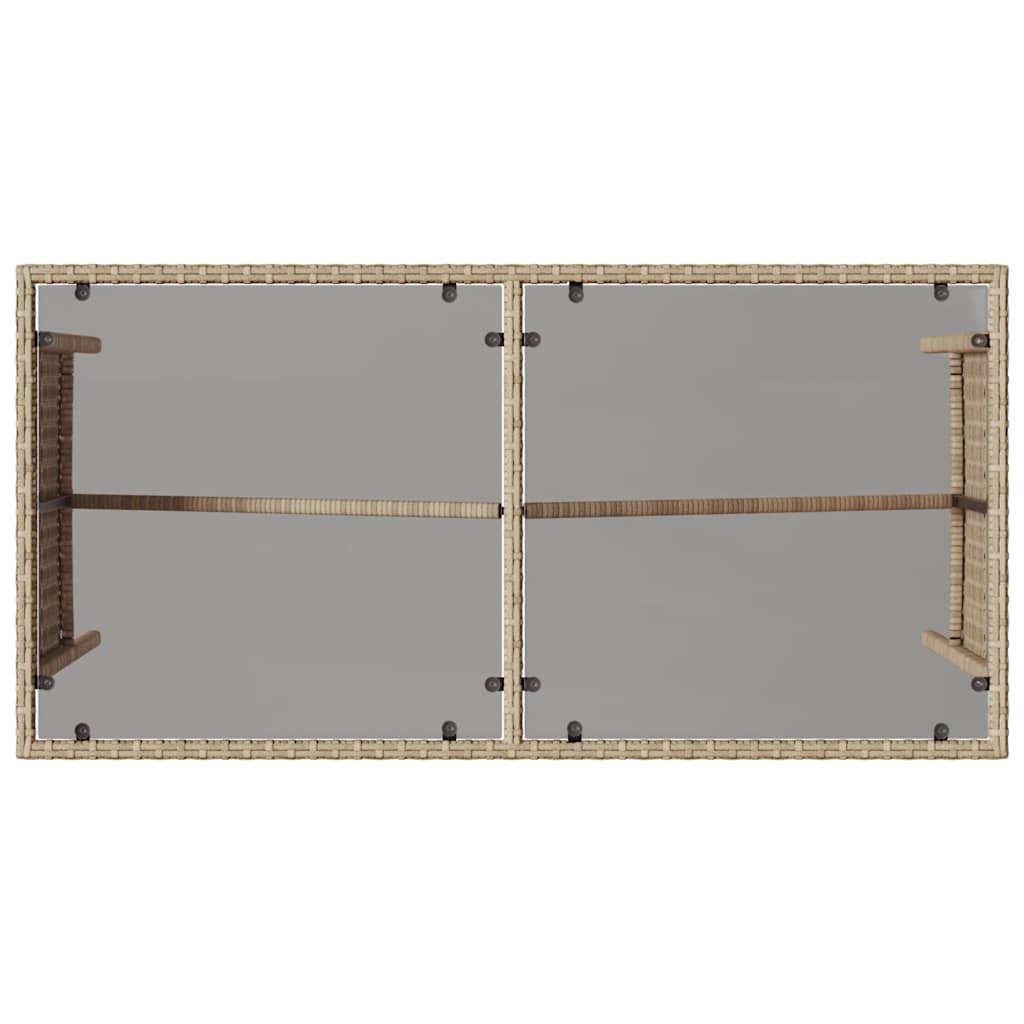 vidaXL Σετ Τραπεζαρίας Κήπου 3 τεμ. Μπεζ Συνθετικό Ρατάν με Μαξιλάρια