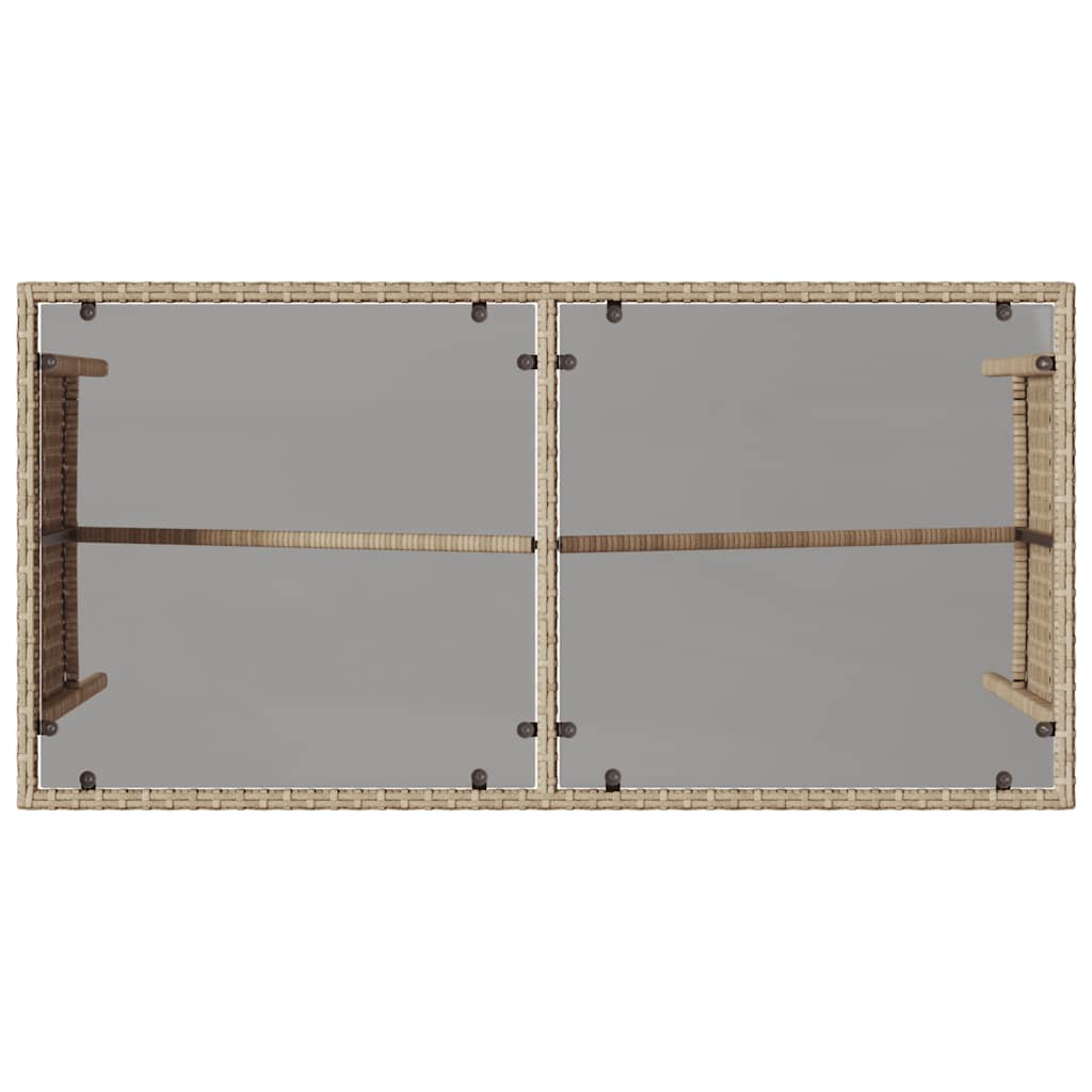 vidaXL Σετ Τραπεζαρίας Κήπου 3 τεμ. Μπεζ Συνθετικό Ρατάν με Μαξιλάρια